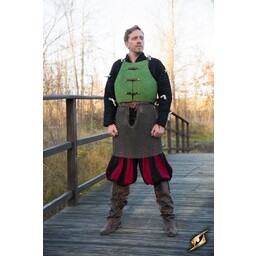 15th century brigandine, green