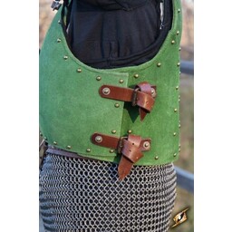 15th century brigandine, green