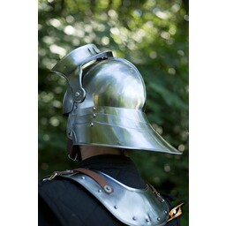 16th century sallet, patinated