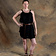 Goddess Dress Artemis, short, black