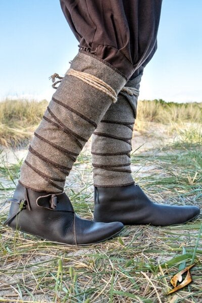 Viking winingas herringbone motif, brown
