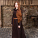 Burgschneider Cloak Enya wool, brown