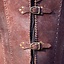 Brigandine with belts, brown