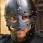 Viking spectacle helmet with chainmail