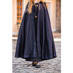 Embroidered cloak Damia, blue