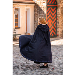 Embroidered cloak Damia, blue