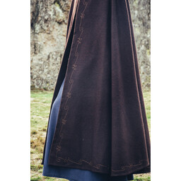 Embroidered cloak Damia, brown