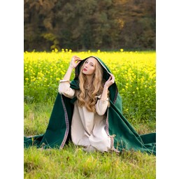Embroidered cloak Lyra, green