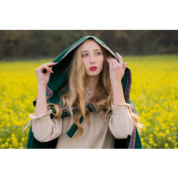 Embroidered cloak Lyra, green