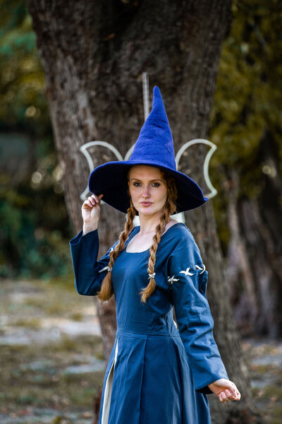 Witches hat, blue