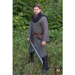 Cavalry hauberk, black, rivetted