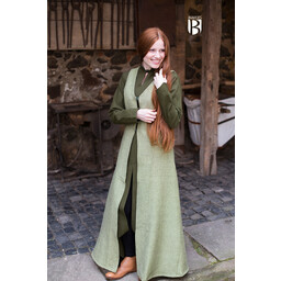 Sleeveless cloak Maiva, linden green