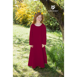 Medieval dress Ylvi, burgundy