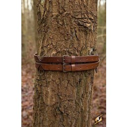 Twin X-belt, brown