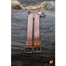 Twin X-belt, brown