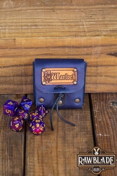 Dice bag with dice set, Warlock