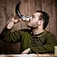 Scottish drinking horn, rampant lion
