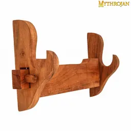 Wooden sword wall stand for sword