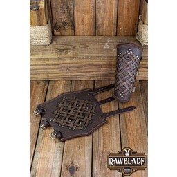 Brawley Studded Bracers- Brown