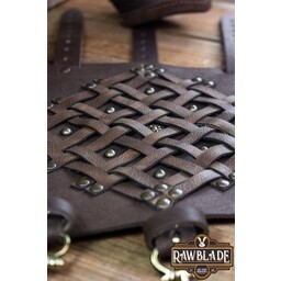 Brawley Studded Bracers- Brown