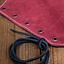 Vryla Split Leather Bracers - Red