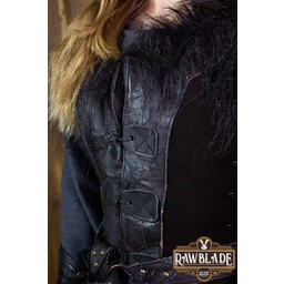 Raven Leather Jerkin, woman