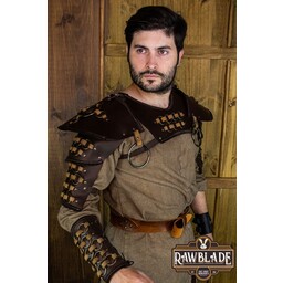 Fighter Gorget with Pauldrons - Brown