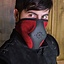 Akku splitleather hood - Red