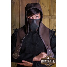 Akku splitleather hood - Brown