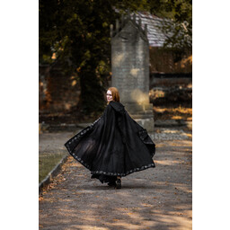 Embroidered cloak Damia, black