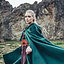 Embroidered cloak Damia, green