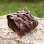 Woven leather bracelet, brown