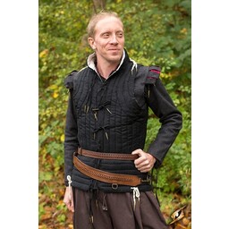 Braided sword belt, brown