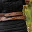 Braided sword belt, brown