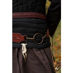 Braided sword belt, red