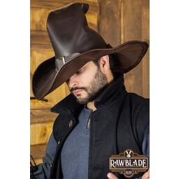 Witch hat Morgana, deluxe, brown