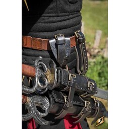 Double holder for LARP weapons, black