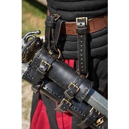 Double holder for LARP weapons, black