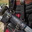 Double holder for LARP weapons, black