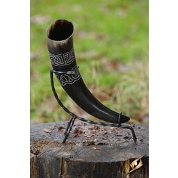 Drinking horn Tara with Celtic knots, dark