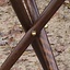 Wood-leather folding stool