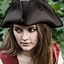 Pirate hat Jack Rackham, weathered brown