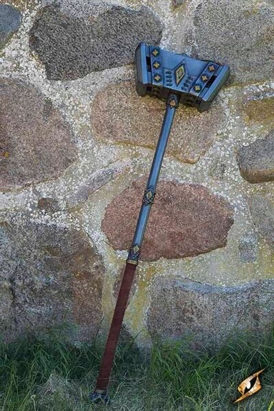 LARP dwarven hammer, 152 cm