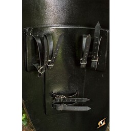 LARP red-white elven shield, 120 x 55 cm