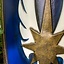 LARP blue elven shield, 120 x 55 cm