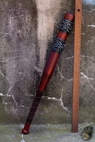LARP baseball bat barbed wire, 80 cm, red