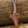 Epic Armoury LARP cutthroat knife with holder, brown