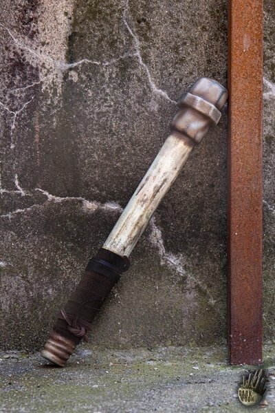 LARP metal pipe, steel color