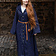 Burgschneider Wool cloak Tuala. blue