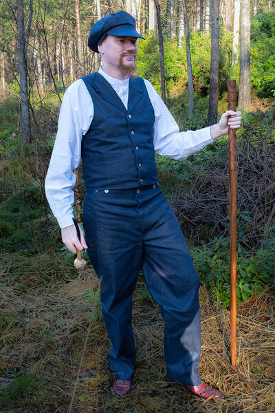 1920 trousers Stan, dark blue
